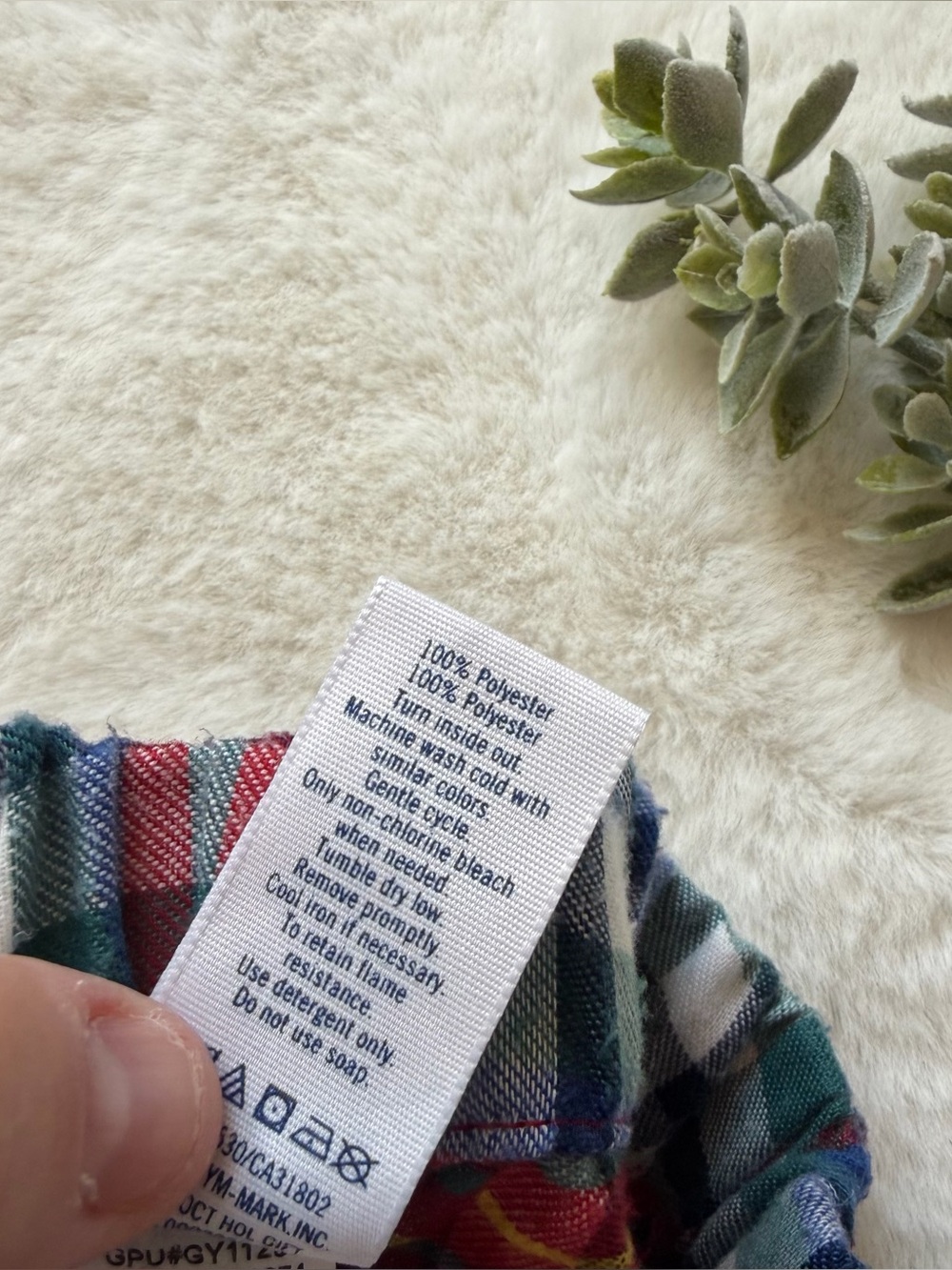 Janie & Jack | EUC - Tartan Holiday Flannel PJ Set | Size 4 - Picture 6 of 9